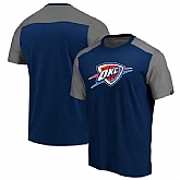 Oklahoma City Thunder Fanatics Branded Iconic Blocked T-Shirt Navy,baseball caps,new era cap wholesale,wholesale hats
